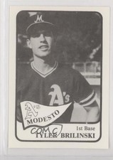 1986 Frank Chong Modesto A's Tyler Brilinski #5 8d2