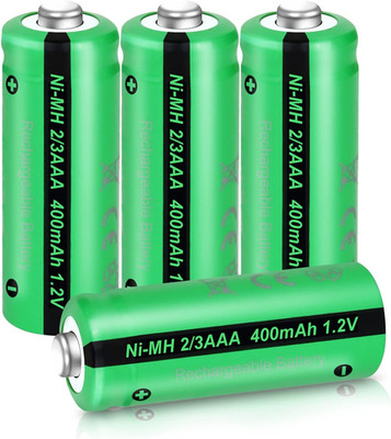 PKCELL Wiederaufladbare Batterie NIMH 2/3AAA Akku (Nicht AAA),1.2V 400Mah Für So