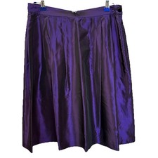 Talbots Whimsigoth Purple Iridescent Midi Skirt 10P-Fairygoth Indie Sleaze Y2K