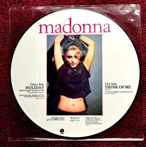 MADONNA HOLIDAY PICTURE DISC ORIGINAL FIRST EDITION ALBUM  LP VINYL RECORD PROMO