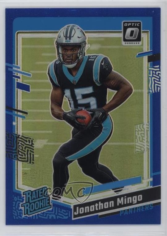 2023 Panini Donruss Optic Rated Rookie Blue Prizm /199 Jonathan Mingo #215 07x3