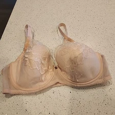 Natori Bra 34DD Nude Underwire Lightly Lined