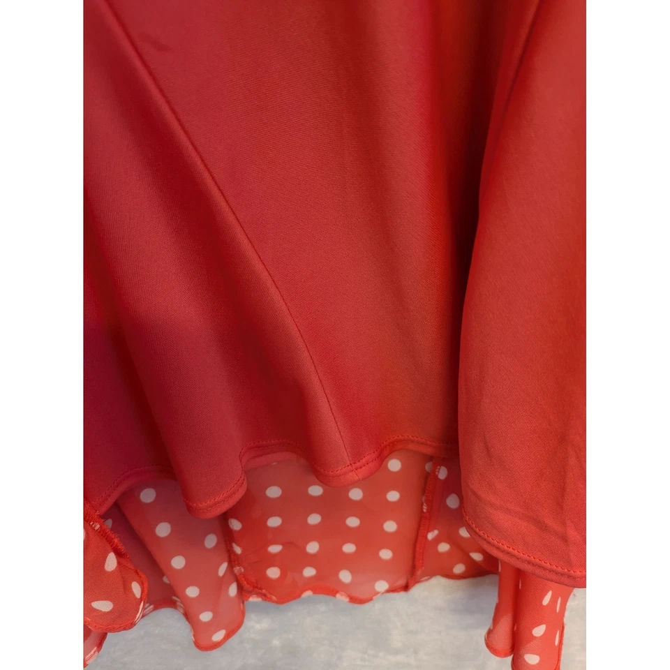Maxi Falda Chadwicks of Boston Coral Lunares Cintura Elástica Talla XL Foto 4 de 4