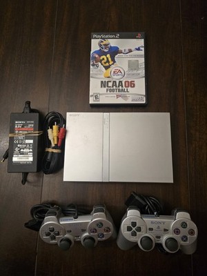 PS2 Satin Silver SCPH 70000 Console Charger Box Playstation 2 Slim [BOX]