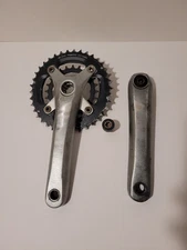 Andel TSM1 175mm 2x10 Silver Aluminum Double Crankset ISIS (FAT BIKE)