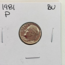 1981-P Roosevelt Dime BU (Brilliant Uncirculated) Philadelphia Mint