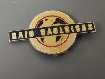 Vintage Raid Gauloises Anstecknadel altes Abzeichen Retro Sammlung Sport Abenteuer selten