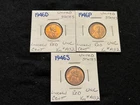 US LINCOLN WHEAT PENNY 1946 D- P- S RED UNC LOT E44