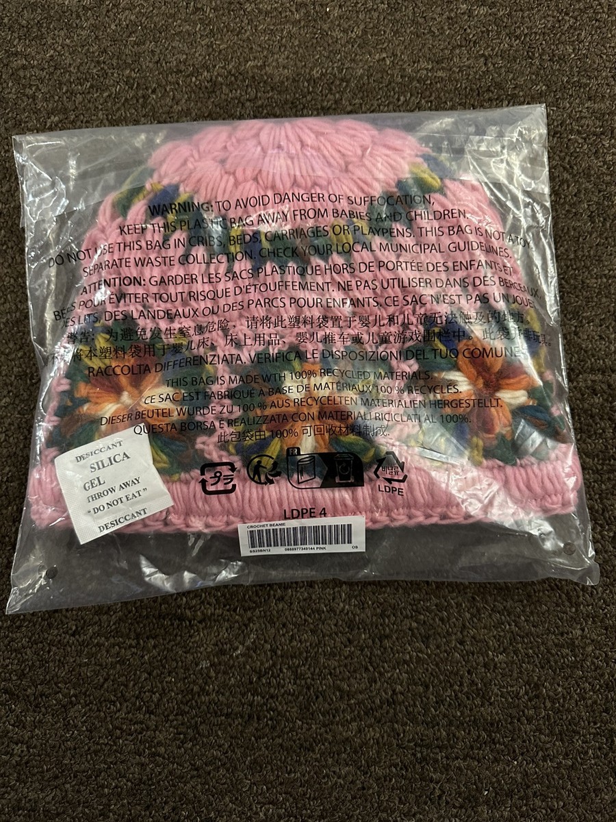 【極美品】 Supreme　Crochet　Beanie　フラミンゴピンク Supreme Crochet Logo Beanie Pink - FW25 - US