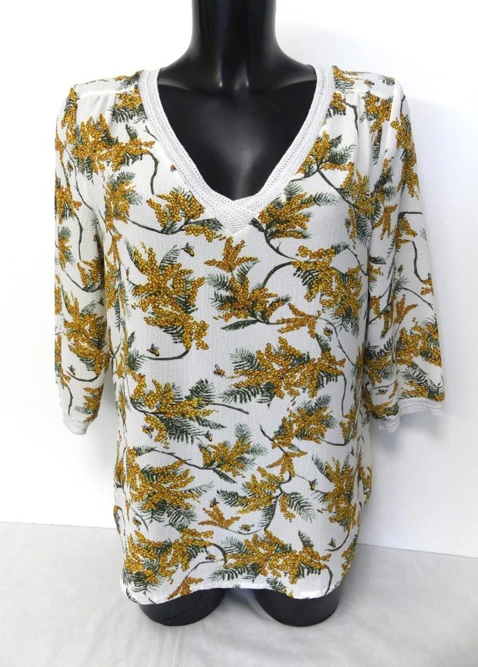 Blouse IT HIPPIE, imprimée multicolore, Taille 40/42, TBE - Photo 3/4