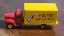 DMC DeHanes Mack Heinz 57  Box Truck w/Driver & Helper Diecast  1983 Vintage 
