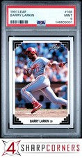 1991 LEAF #168 BARRY LARKIN REDS HOF POP 3 PSA 9