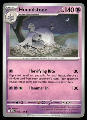 Houndstone 066/132 - Mega Evolution - Uncommon NM