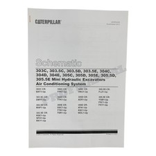 Caterpillar 303.5D 303.5E 304C 304D 304E 305C Air Cond Schematic Service Manual