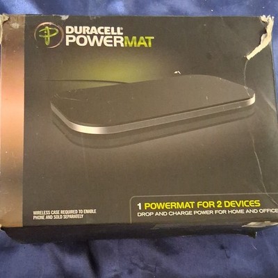Duracell Powermat Wireless Charging Dock for 2 Devices with Power Adapter