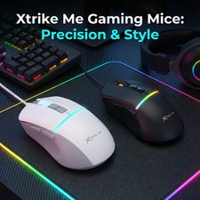 XTRIKE 7200 DPI USB Wired Gaming Mouse RGB 6 Buttons Optical Mice for PC Laptop