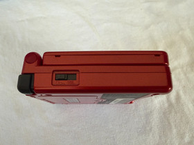 Nintendo Game Boy Advance SP AGS-001 Flame Red + Pokemon Red Bundle AUTHENTIC