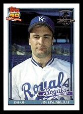 1991 Topps Desert Shield #707 Jim Eisenreich NM-Mint Royals