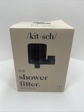 Kitsch Mass Purifying Water Shower Filter Easy-Twist Installation Black Black