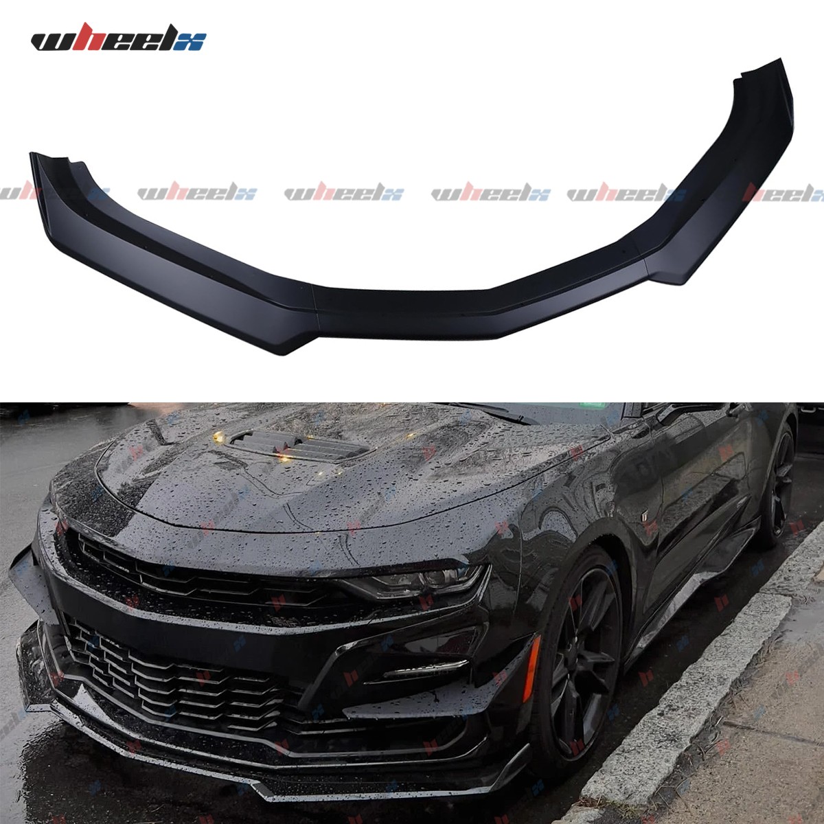 For 16-22 Chevy Camaro SS LS LT RS Front Bumper Lip  Spoiler Splitter Kit Matte