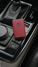Mazda CX30 CX5 CX60 CX90 MX30 Mazda3 MX5 Leather Car Key Replacement Cover - RED