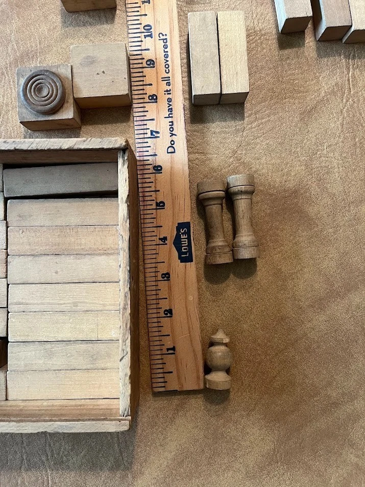 Antique Wooden Building Block Set Victorian Architectural Toy - Image 4 of 4