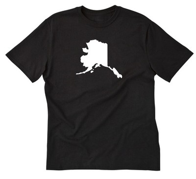 Alaska T-Shirt Tee Shirt Cotton Home Place Name Vacation Gift United States