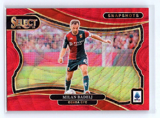 Milan Badelj 2024-25 Panini Select Serie A #9 Snapshots Red Wave #/49 *