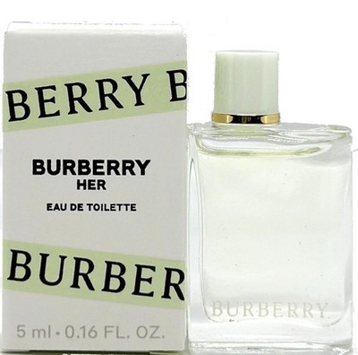 BURBERRY HER EAU DE TOILETTE MINI SPLASH FOR WOMEN 0.16 Oz / 5 ml