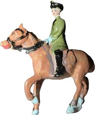 Vintage SC Lead Soldier Mounted Officer Princess Diana