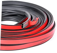 Double Layer Self-Adhesive Car Door Rubber Seal Strip - 5 Holes Sealing 