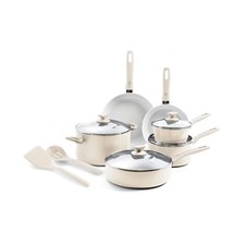GreenPan Dover Healthy Ceramic Nonstick, 12 Piece Cookware Pots and Pans Set,...