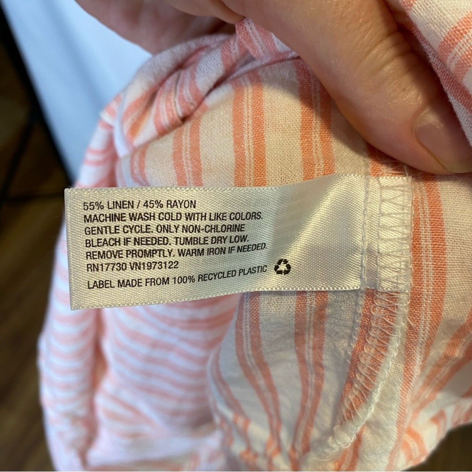 Universal Thread Pink Striped Button-Down Shirt W… - image 6