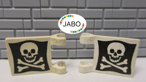 (D7/1 ) Lego 2x 2335p30 Fahne / Flagge Piraten  6285 6276 6278 6290 6277  6286