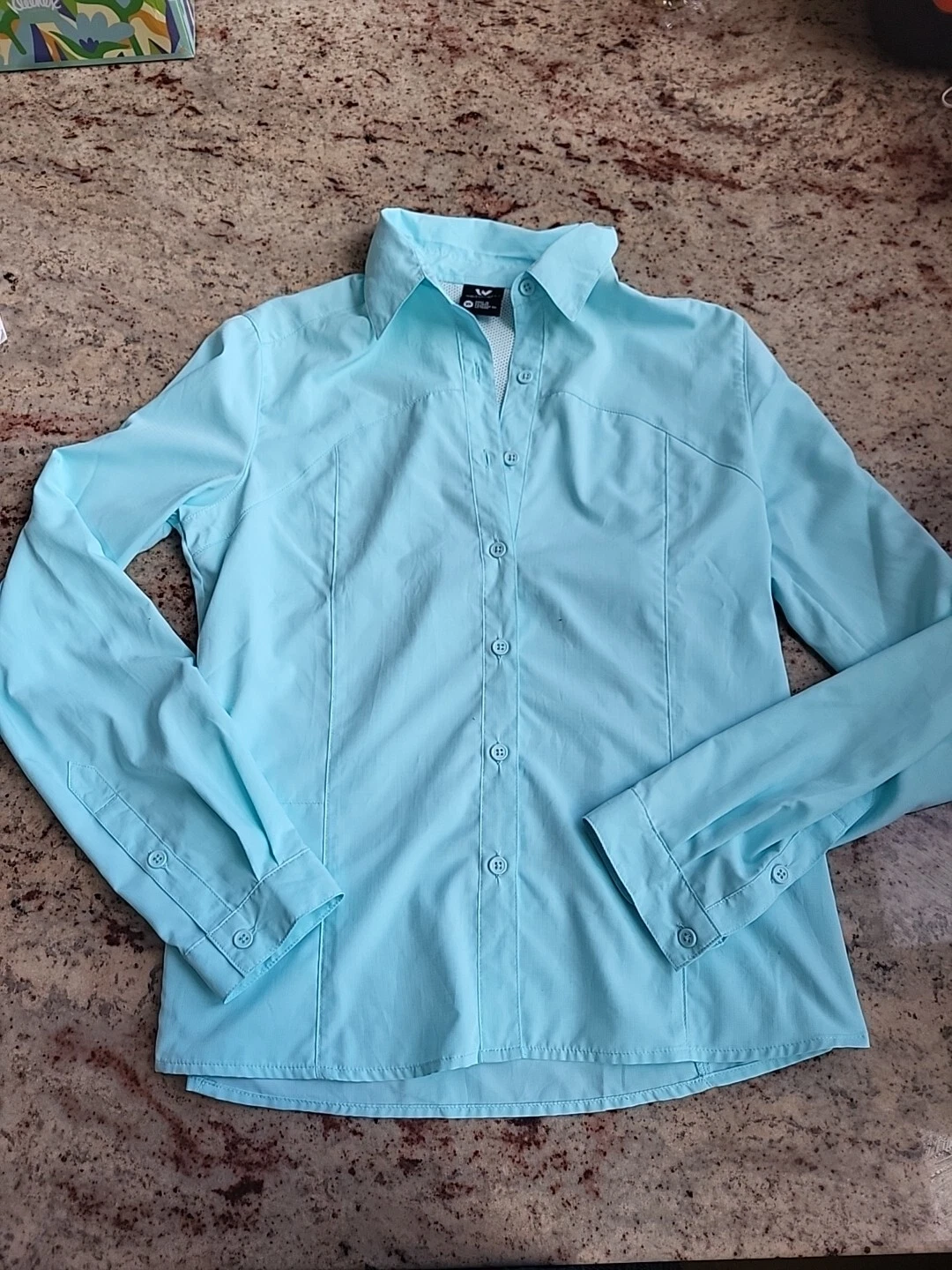 UPF 30+ White Sierra Women's Gobi Desert Long Sleeve Sun Shirt Size Xs *stains*