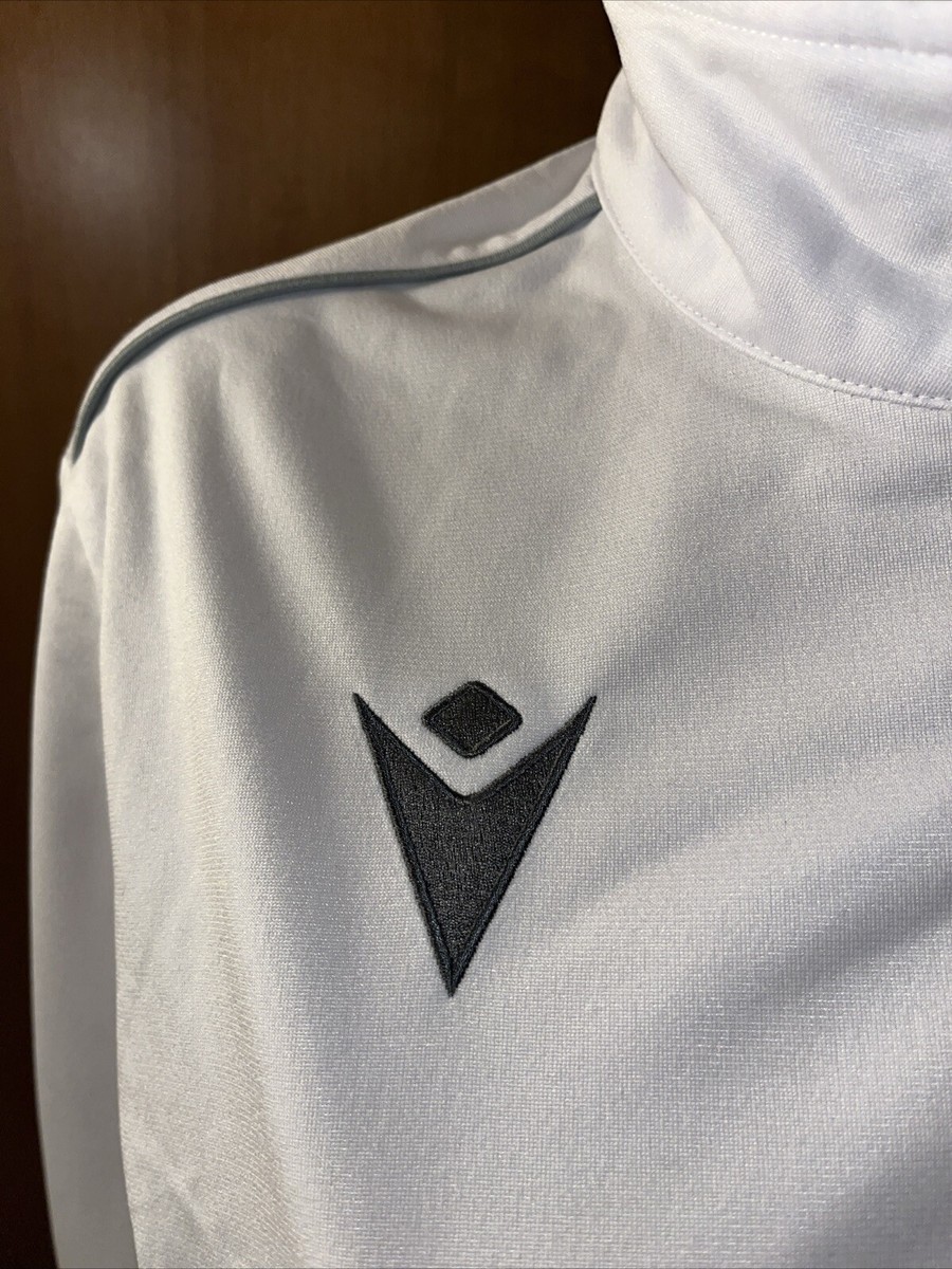 S.S. Lazio Roma Macron White Top Track Jacket Football Soccer