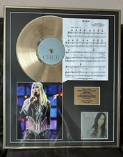 Cher Believe Gold Disc Limited Ed #2/50 Framed Display w/ COA Rare Collectible