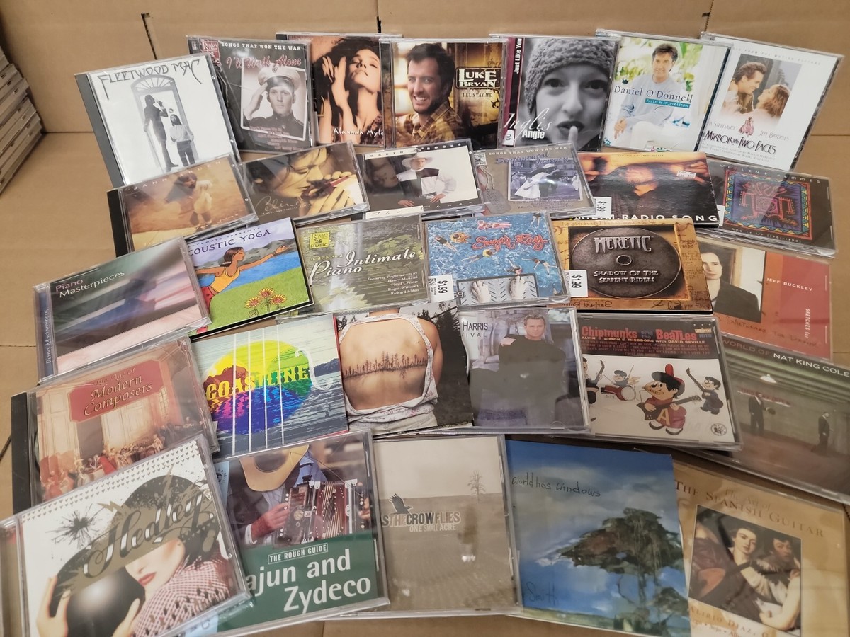 洋楽CDセット Lot of 100 Assorted CDs MIX ALL Genres Artwork+Case RANDOM