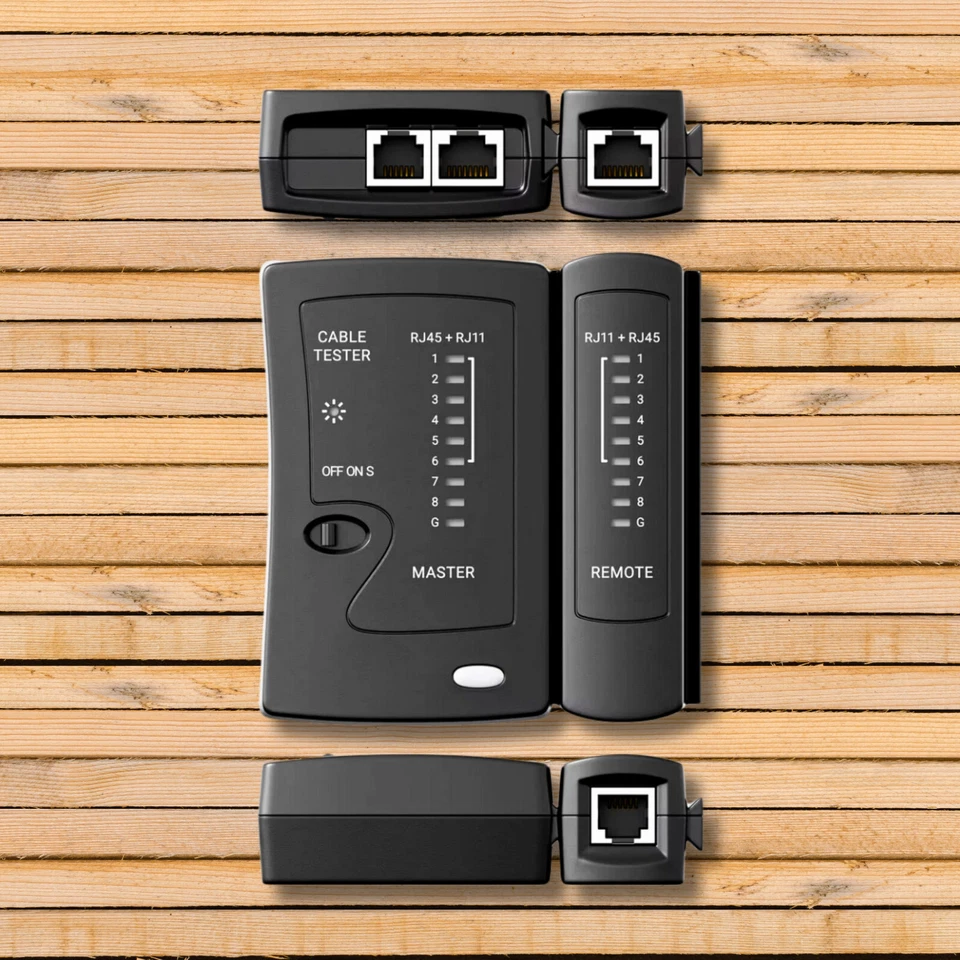 Netzwerk Kabel LAN Internet Ethernet Network Cable Tester Prüfgerät LED RJ45 /11 - Bild 2 von 4