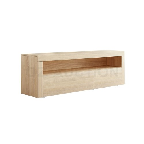 Modern TV Stand Entertainment Side Unit 2 Doors Wooden Storage Cabinet Furniture - Picture 63 of 84