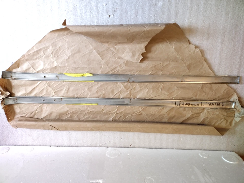 1956 Ford Parklane Station Wagon Door Top Trim Molding Chrome Vintage OEM Foto 2 de 4