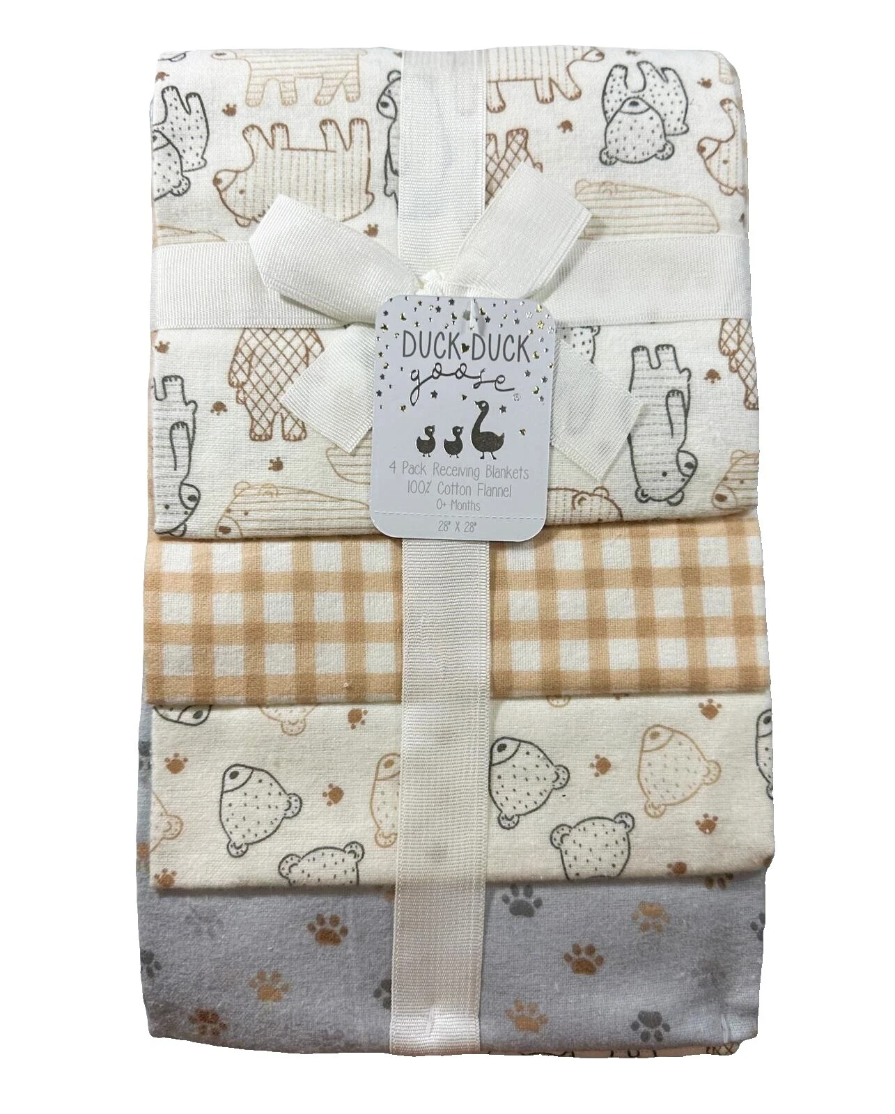 Brown Nursery Receiving Blankets