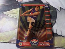 2014 Select Adam Cooney HAND Signed AFL Trading Card #178 Western Bulldogs