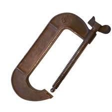 Vintage Jorgensen No 106 C Clamp 6โ Made in the USA Cast or Forged Iron Modified