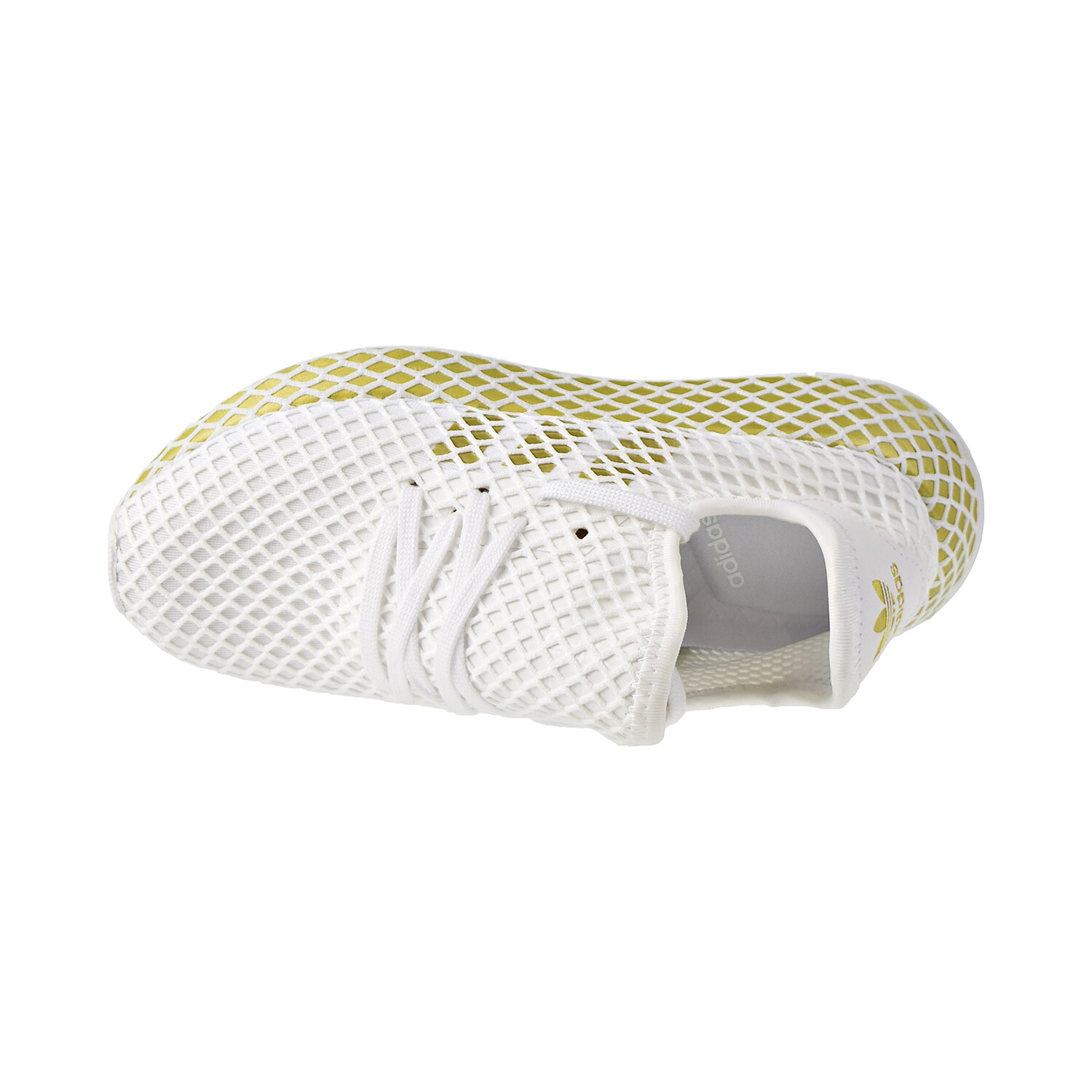 adidas deerupt white and gold