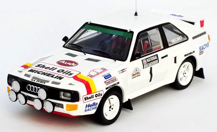 Audi Sportquattro 1986 Mikkola Trofeu 1/43 de collection en métal