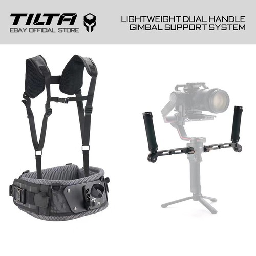 Tilta Dual Handle Gimbal Support System Kit Lightweight Per RS2/RS3 pro/RSC2/RS3 - Foto 1 di 12