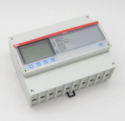 Energiezähler ABB A44 111-100 Messwandlerzähler 3-phasig Wirkenergie Wandler 6A - Bild 1 von 4