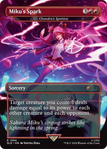 Hatsune Miku: Sakura Superstar日本語版 2つセット Hatsune Miku: Sakura Superstar FOIL Secret Lair Japanese (JP) Set