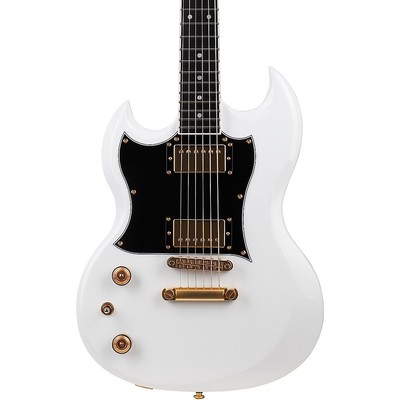 Schecter ZV-H6LLYW66D Zacky Vengeance Left-Handed Electric Guitar Gloss White